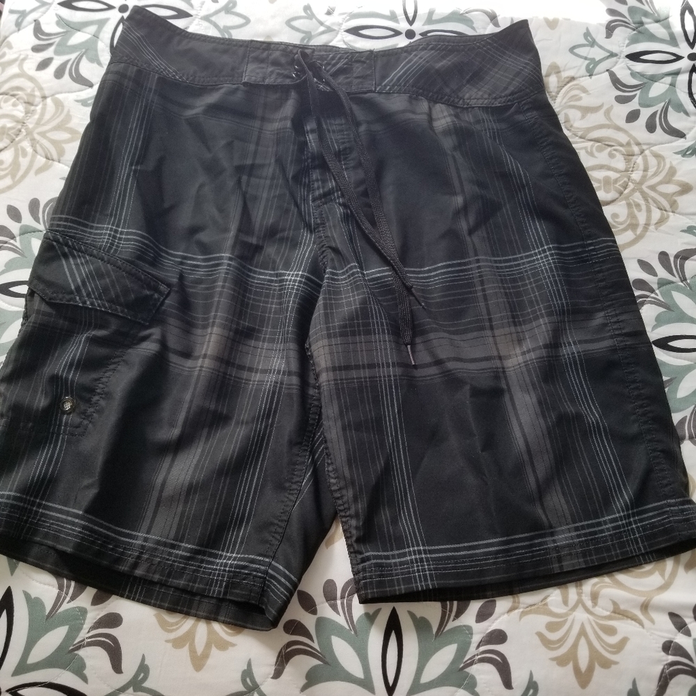 Mens black mossimo swim suit size 34